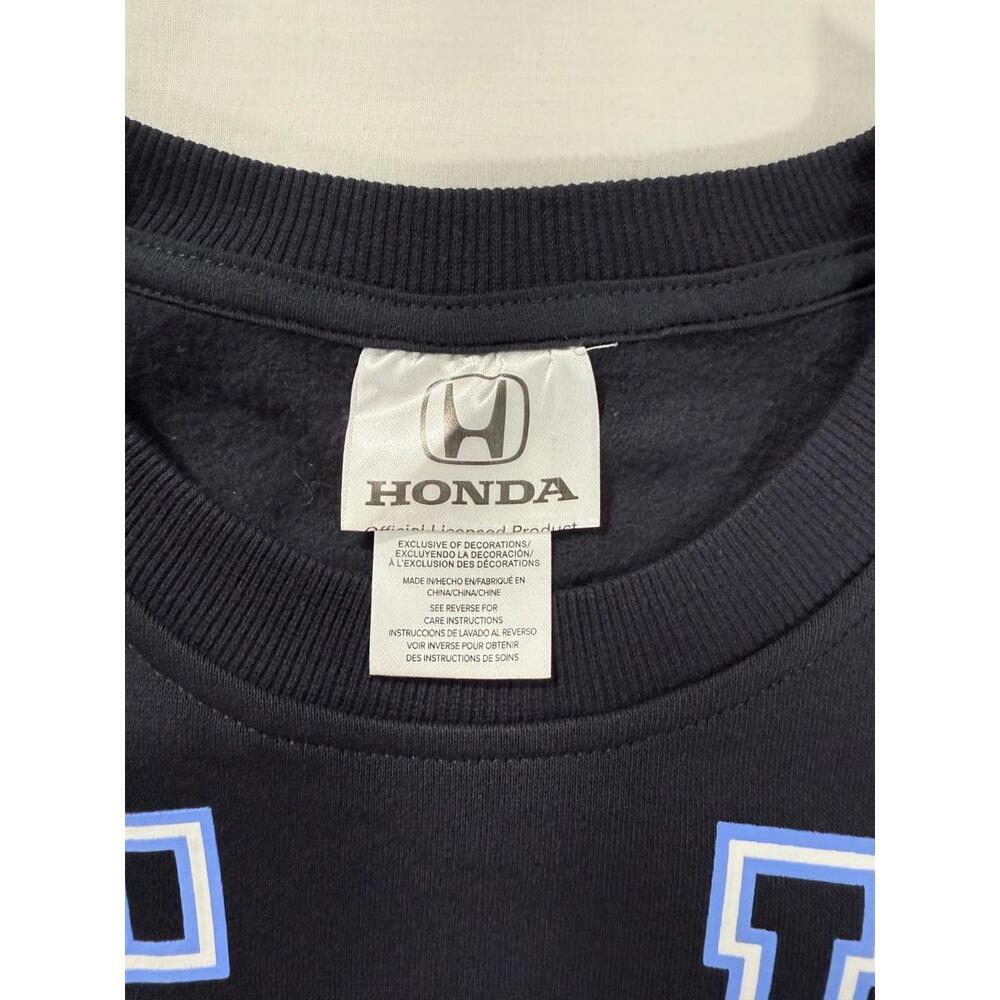 Honda Racing Team Black Pullover Crew Neck Sweatshirt S Men's/Unisex Race Car - Picture 3 of 9